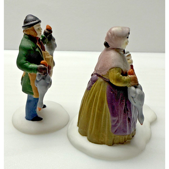 Vintage Set of 3 Dept 56 Heritage Village Series Accessory Poultry Market 55590 - Picture 14 of 15